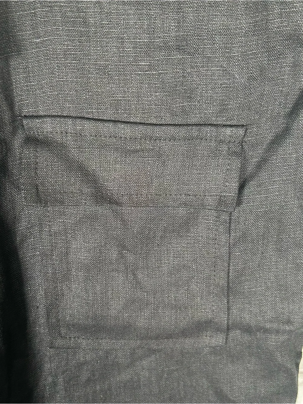 MNG Mango Black Linen Utility Ankle Jumpsuit Relaxed Fit Sleeveless NWT XS